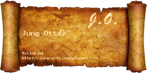 Jung Ottó névjegykártya